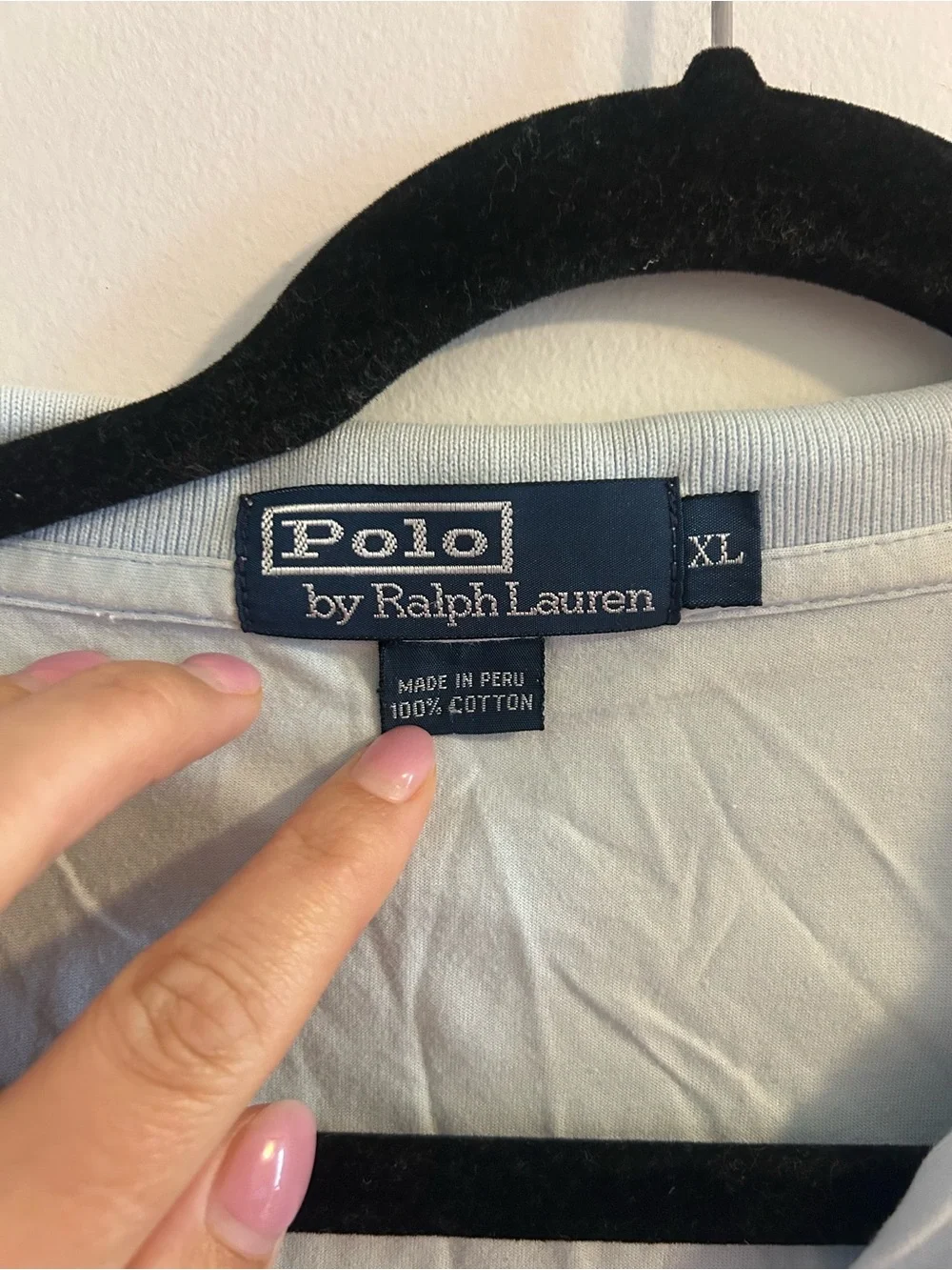 Ralph Lauren Light Blue Polo Shirt with Chest Pocket